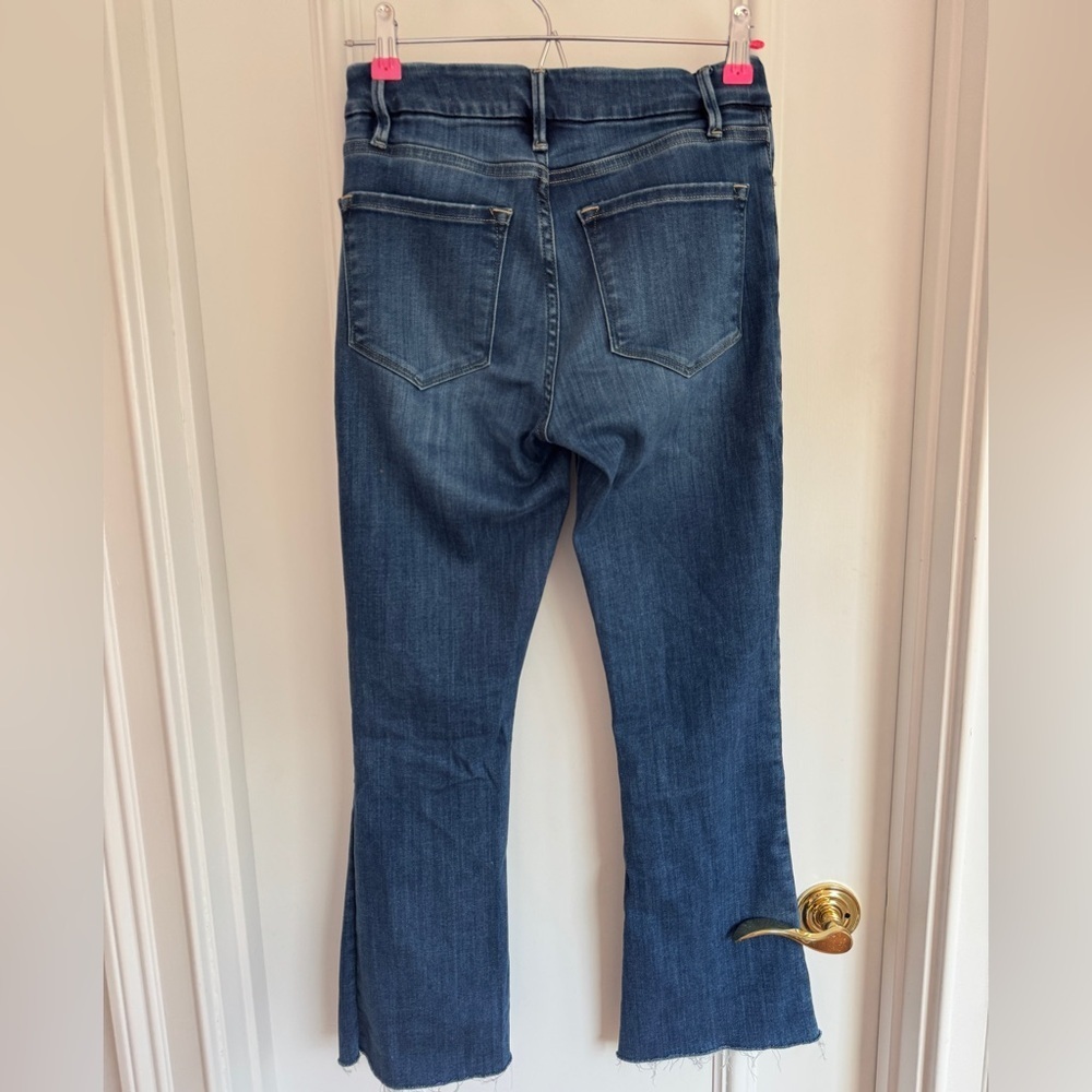 ⚡️Bestselling Frame Denim Le Crop Mini Boot Flare Cropped Roswell Blue 26 - Picture 7 of 8